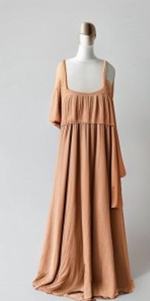 Terracotta Boho Maxi Dress - front view