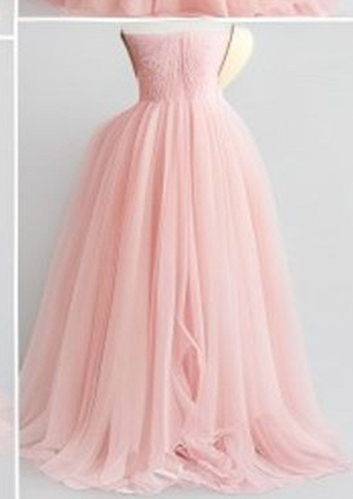 Blush Tulle Party Dress - alternate angle