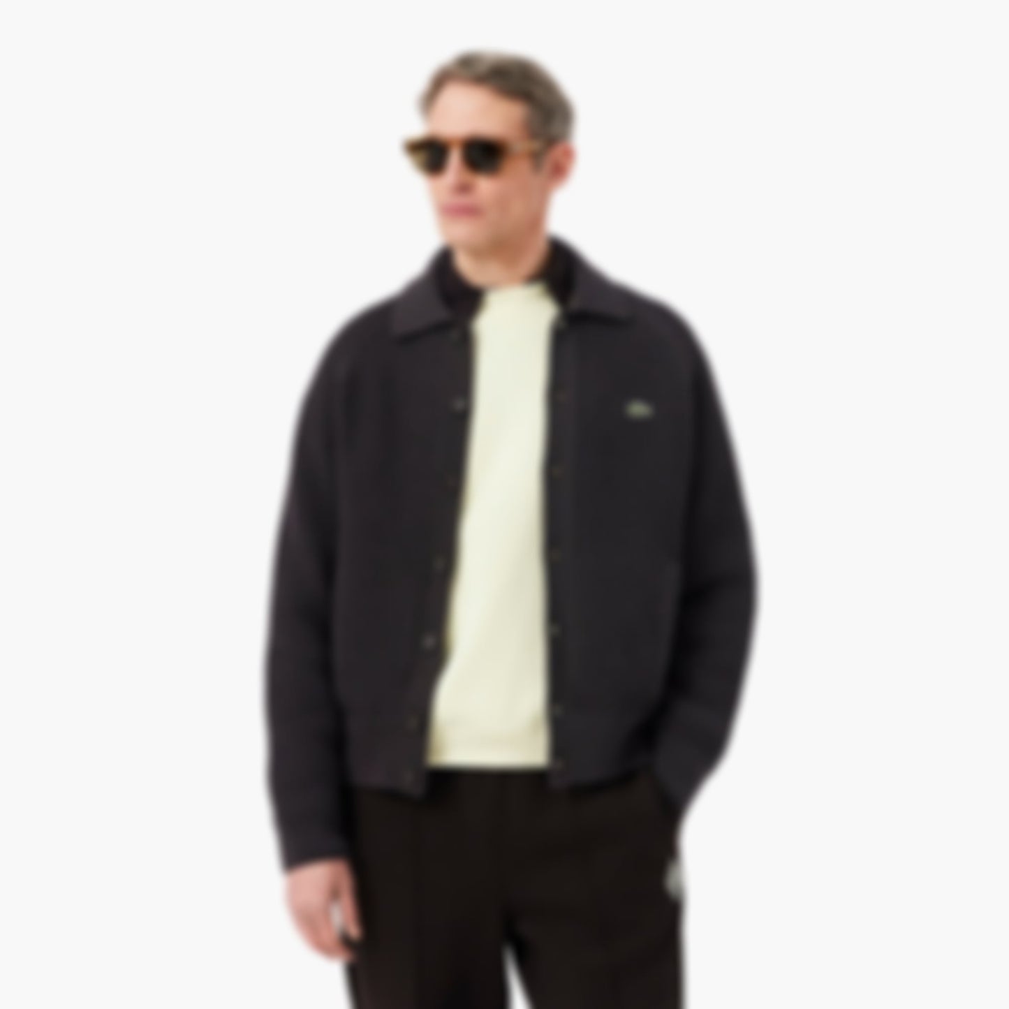 Chunky Knit Textured Jacket - Brown