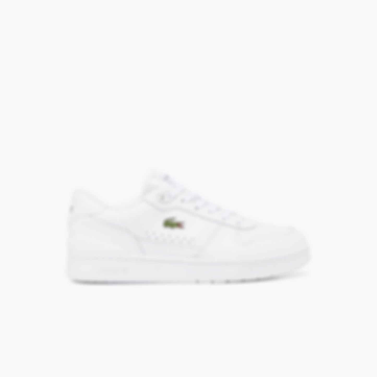 Men's T-Clip Set Leather Sneakers - WHITE/WHITE