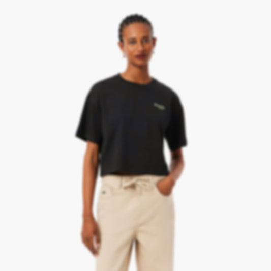 Casual Cotton Jersey T-Shirt - Black