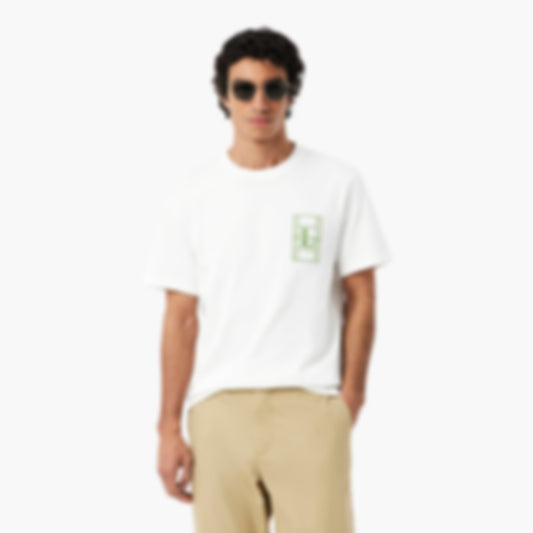 Embroidered Heavy Jersey T-Shirt - White