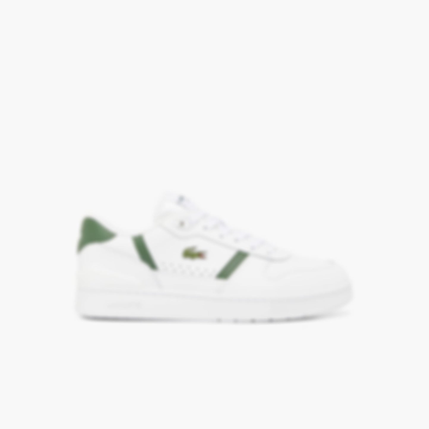 Men's T-Clip Set Leather Sneakers - WHITE/DARK GREEN