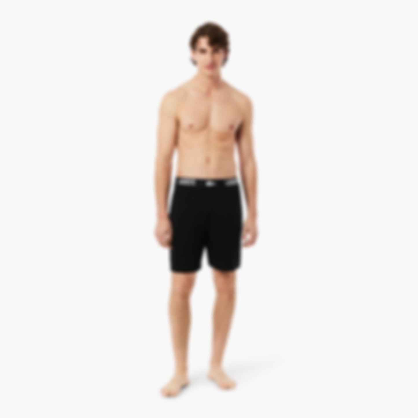 Men's Soft Cotton Pajama Shorts - Black