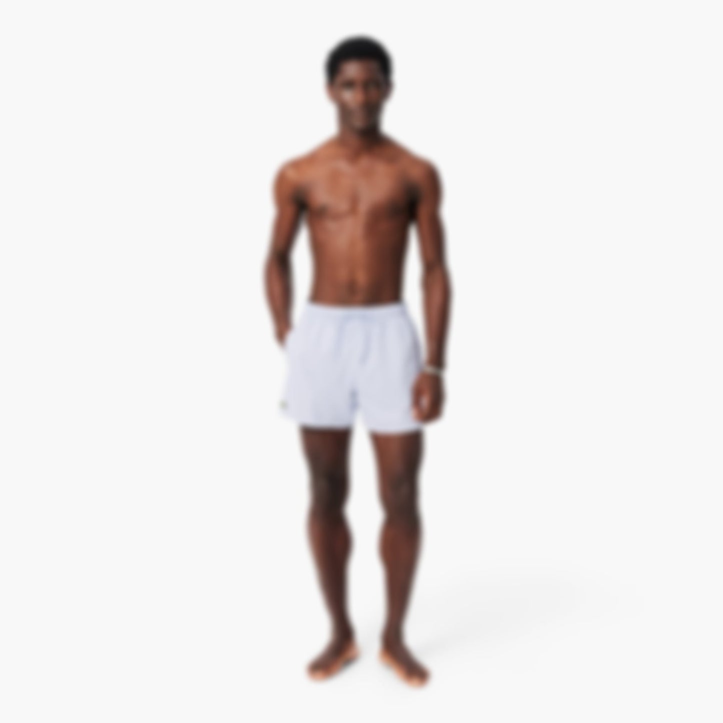 Men's Quick-Dry Swim Trunks - Light Blue / Green