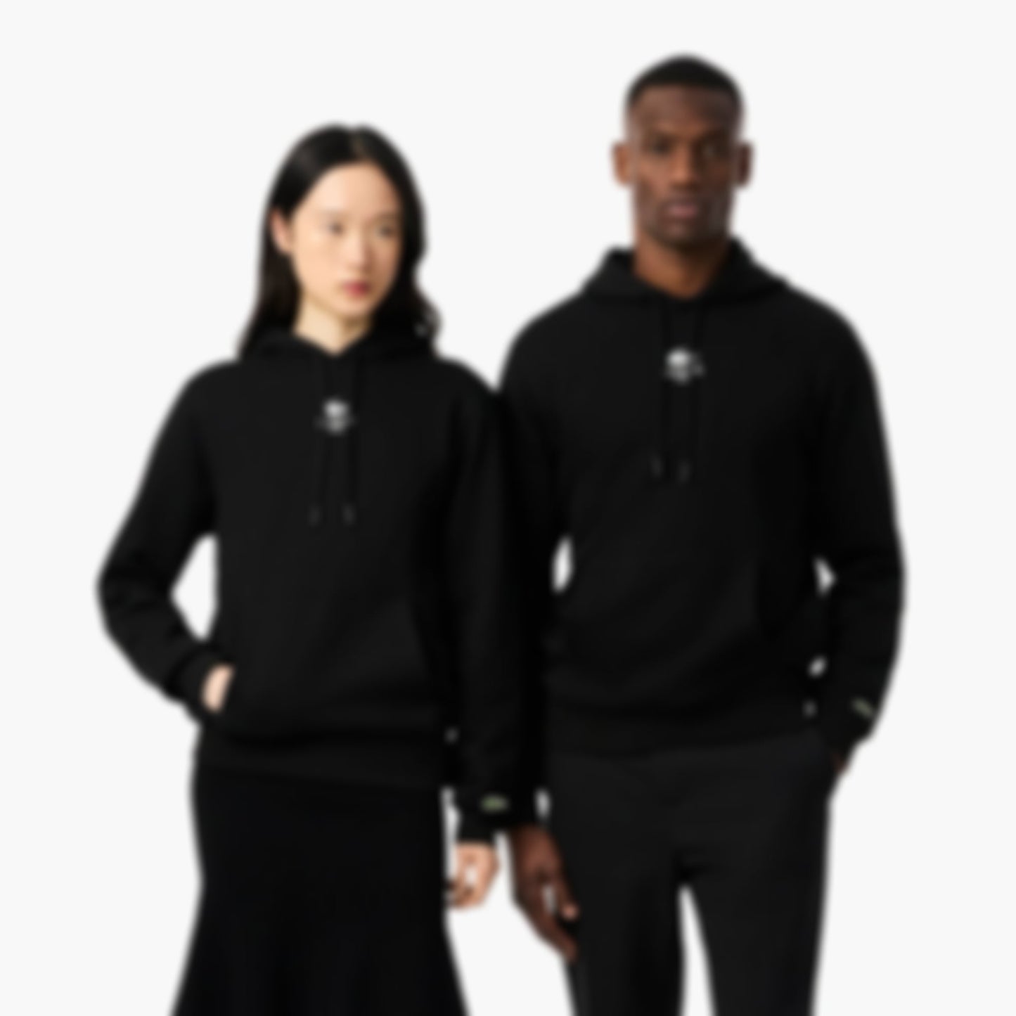 Unisex Print Hoodie - Black