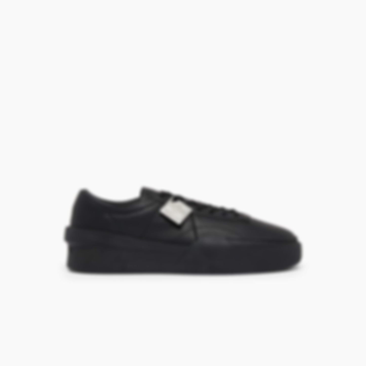 Men's Aura Club Leather Sneakers - BLK/BLK