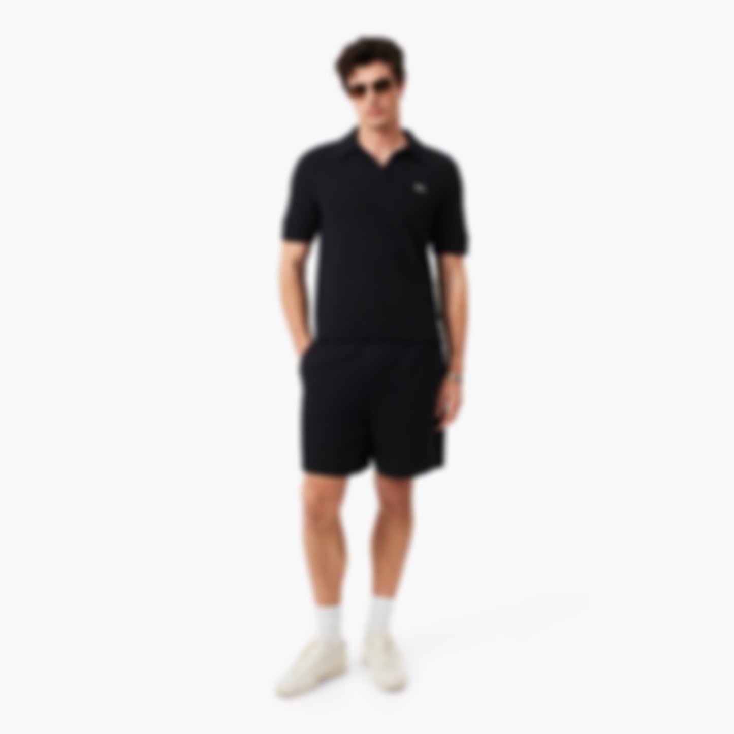 Bouclé Knit Shorts - Black