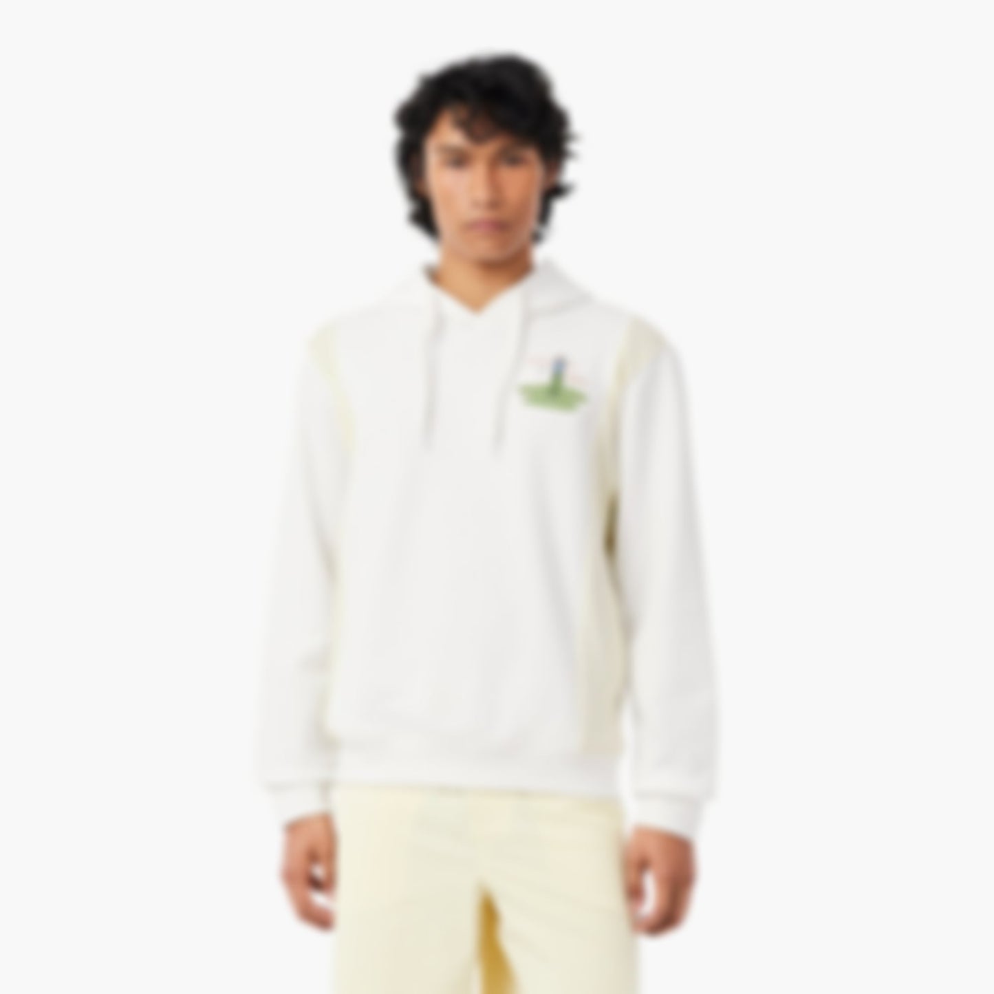 Golf Print Hoodie - Blanc / Beige