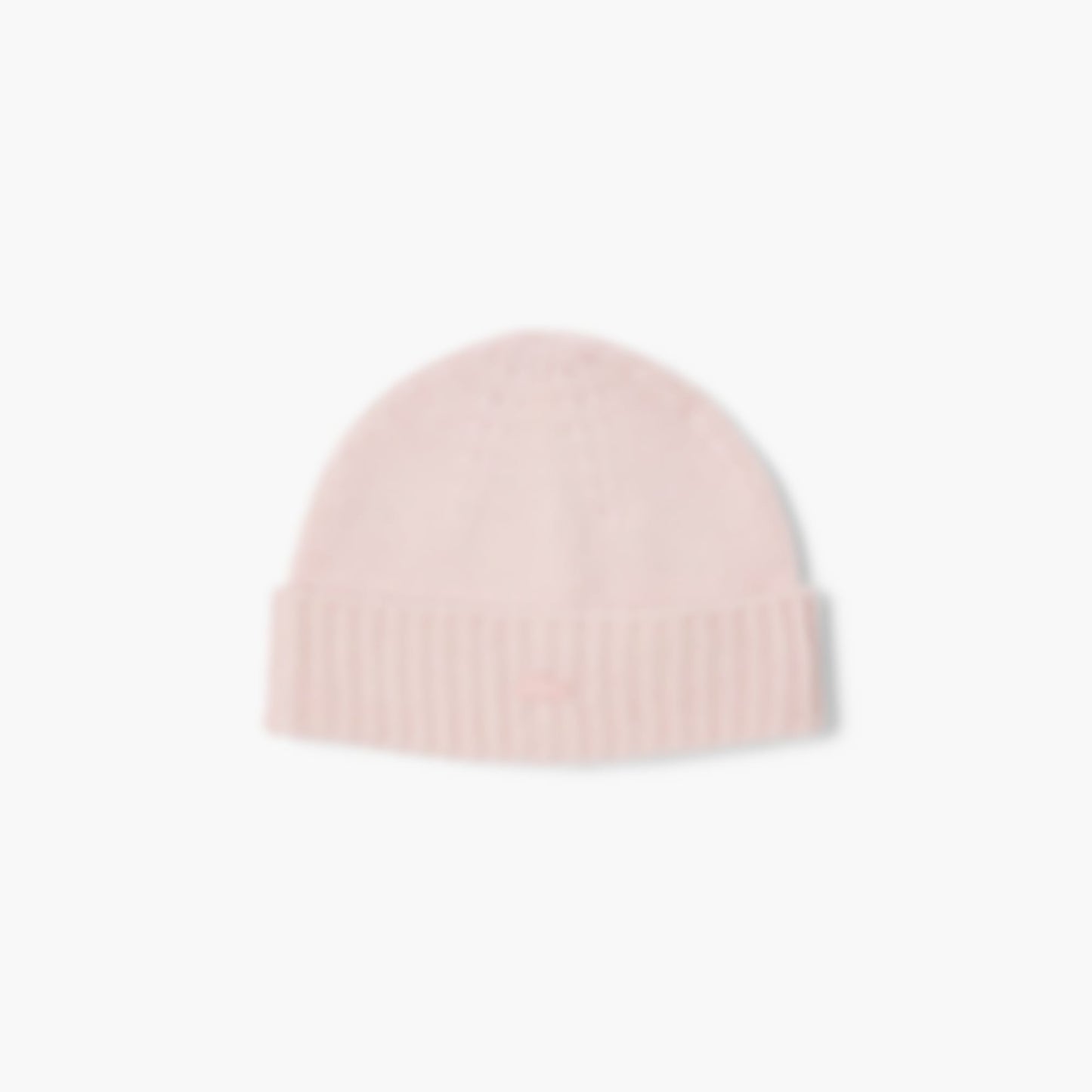 Women's 3D Rib Knit Wool Beanie - Light Pink