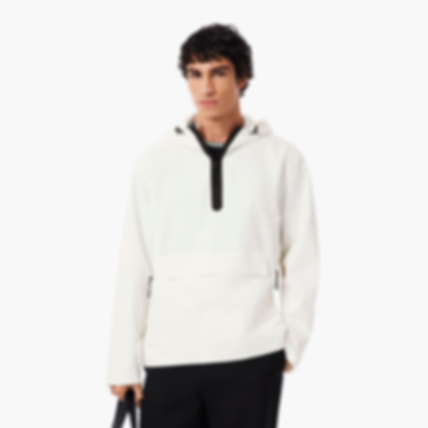 Men's Technical Water-Repellent Popover Jacket - White
