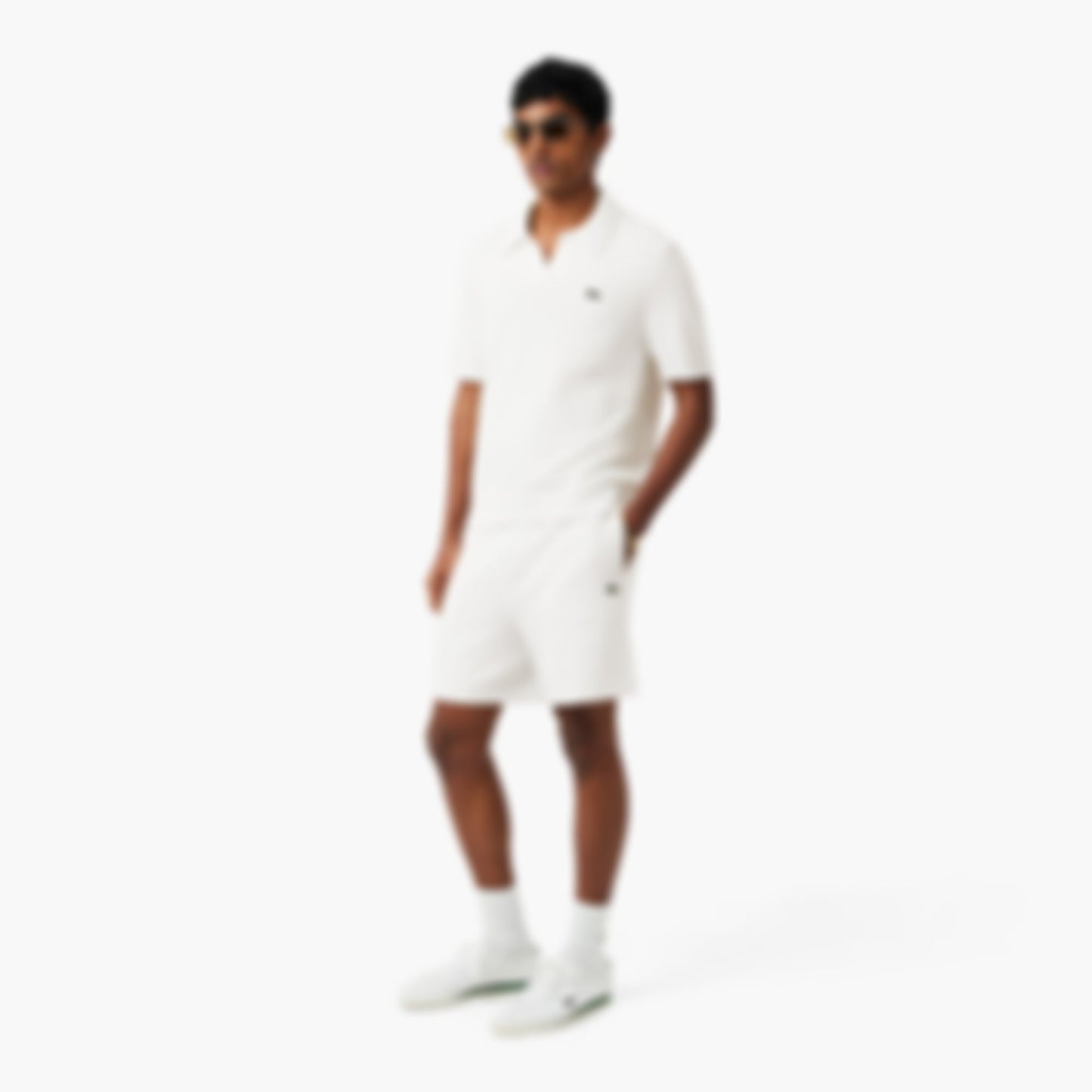 Bouclé Knit Shorts - White