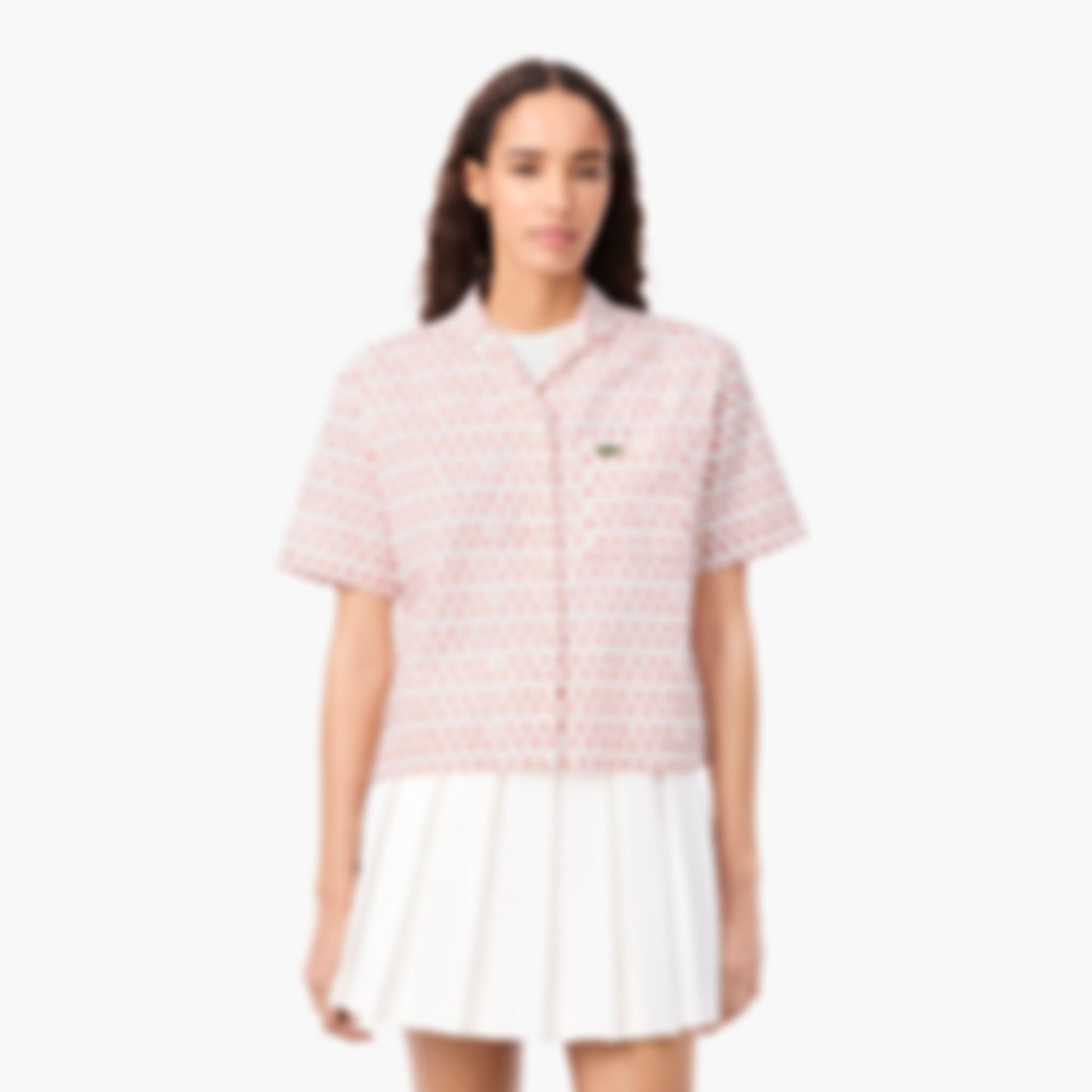 Roland-Garros Edition Print Shirt - Blanc / Marron