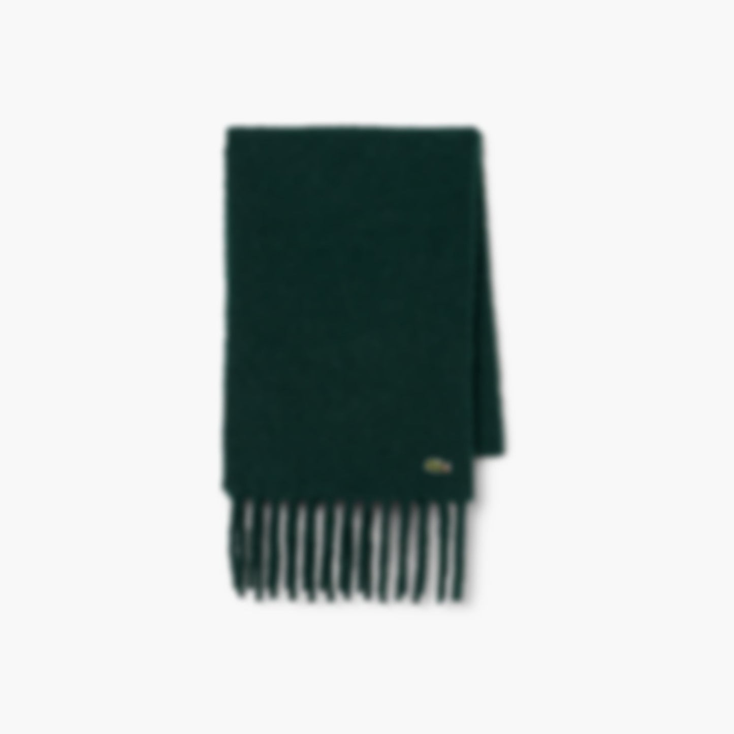 Women's Alpaca Blend Fringed Scarf - Forest green