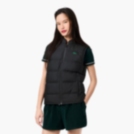 Women's Quilted Down Vest - Black