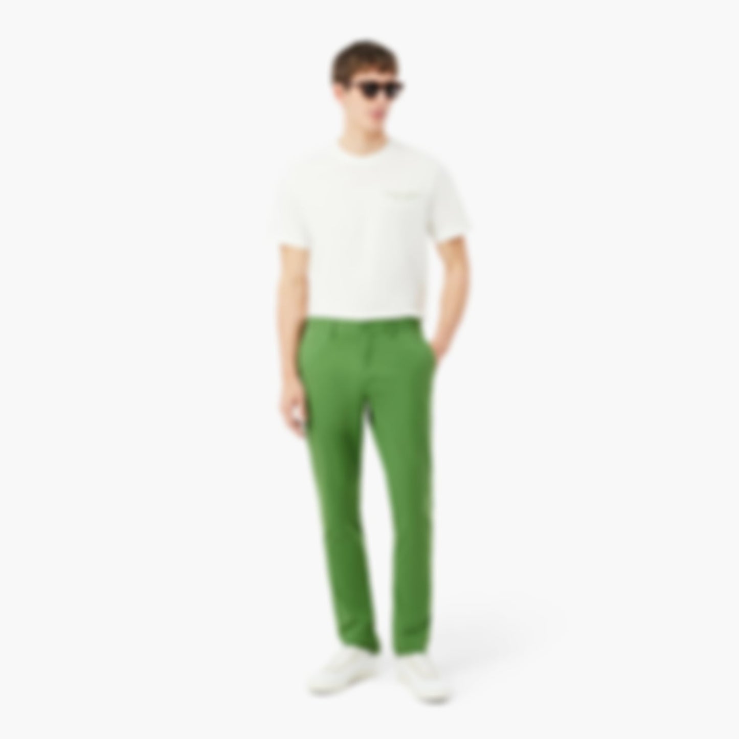 Slim Fit Stretch Twill Chino Pants - Green