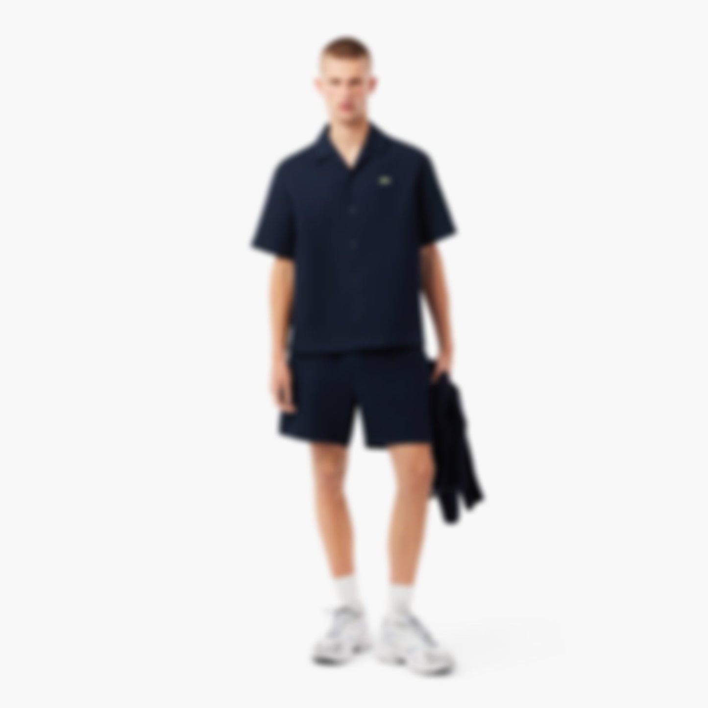 Men's Lightweight Textured Shorts - Navy Blue