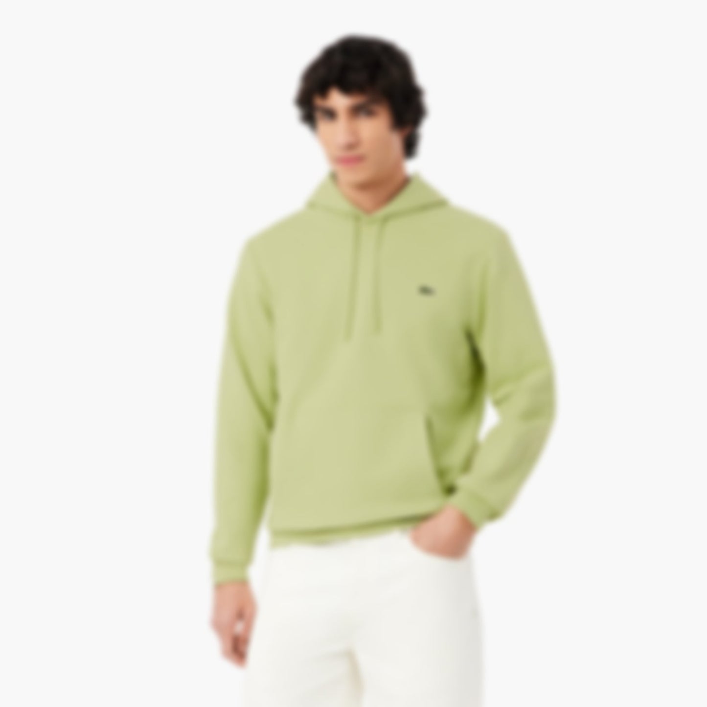 Men's Cotton Fleece Hoodie - Green