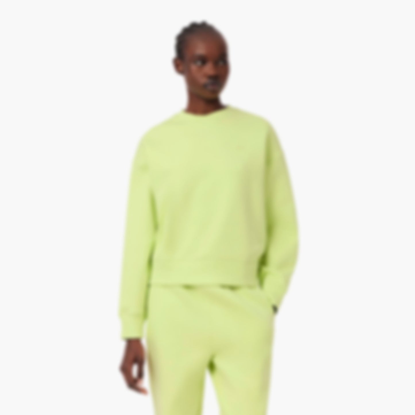 Oversized Double Face Jersey Sweatshirt - Green