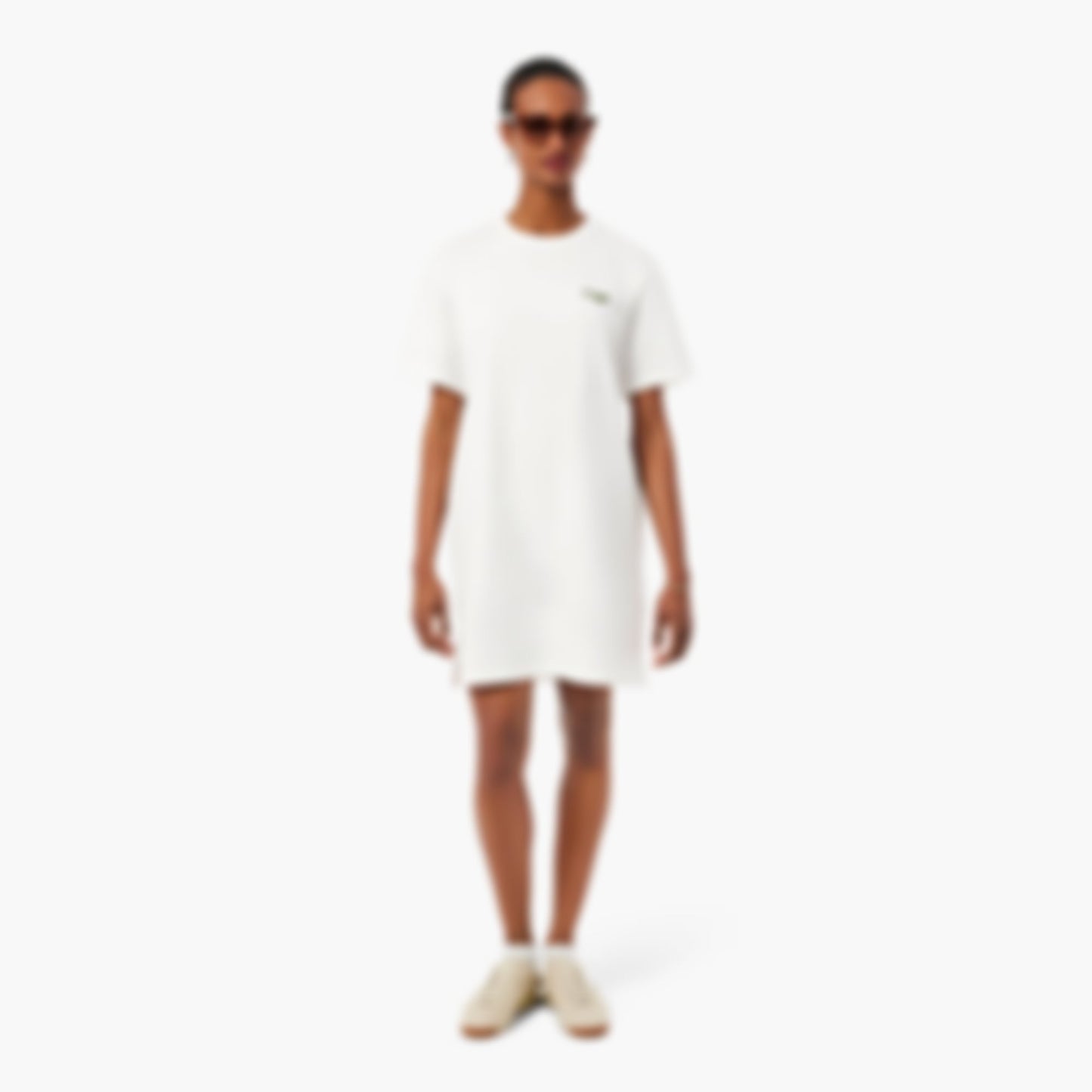 Oversized cotton T-Shirt dress - White