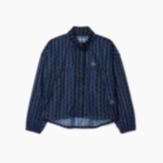 Women's Lightweight Tennis Jacket - Navy Blue / Purple