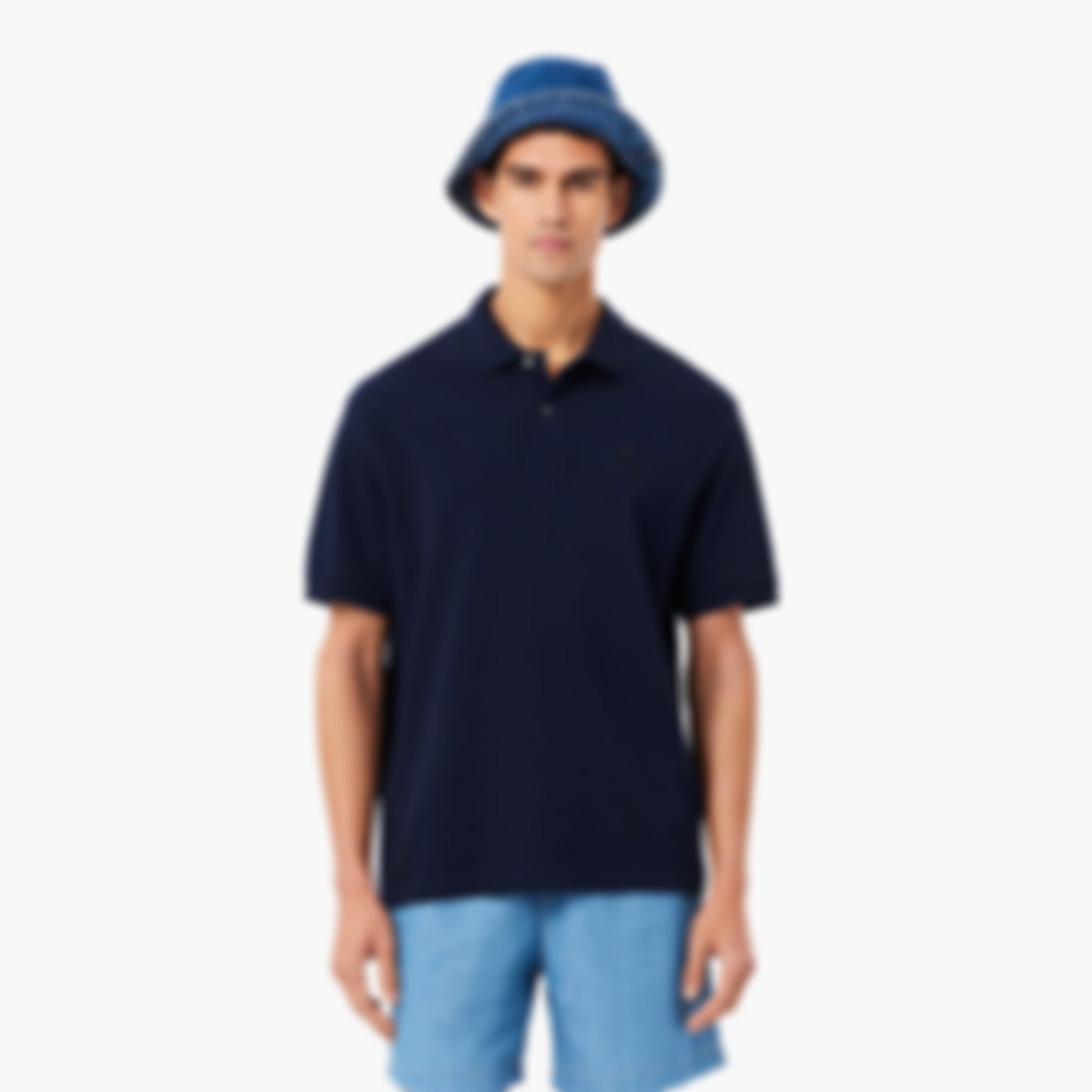 Men's Loose Fit Heavy Piqué Polo - Navy Blue