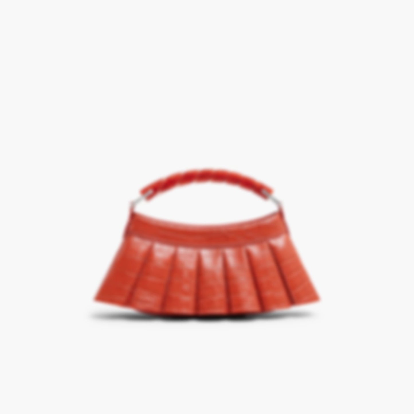 Runway H Lenglen Crocodile Effect Leather Bag - ORANGINE