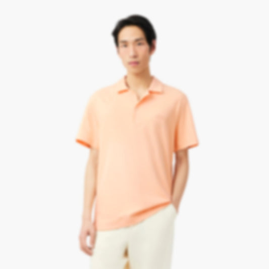 Classic Fit Textured Polo - Rose Pale