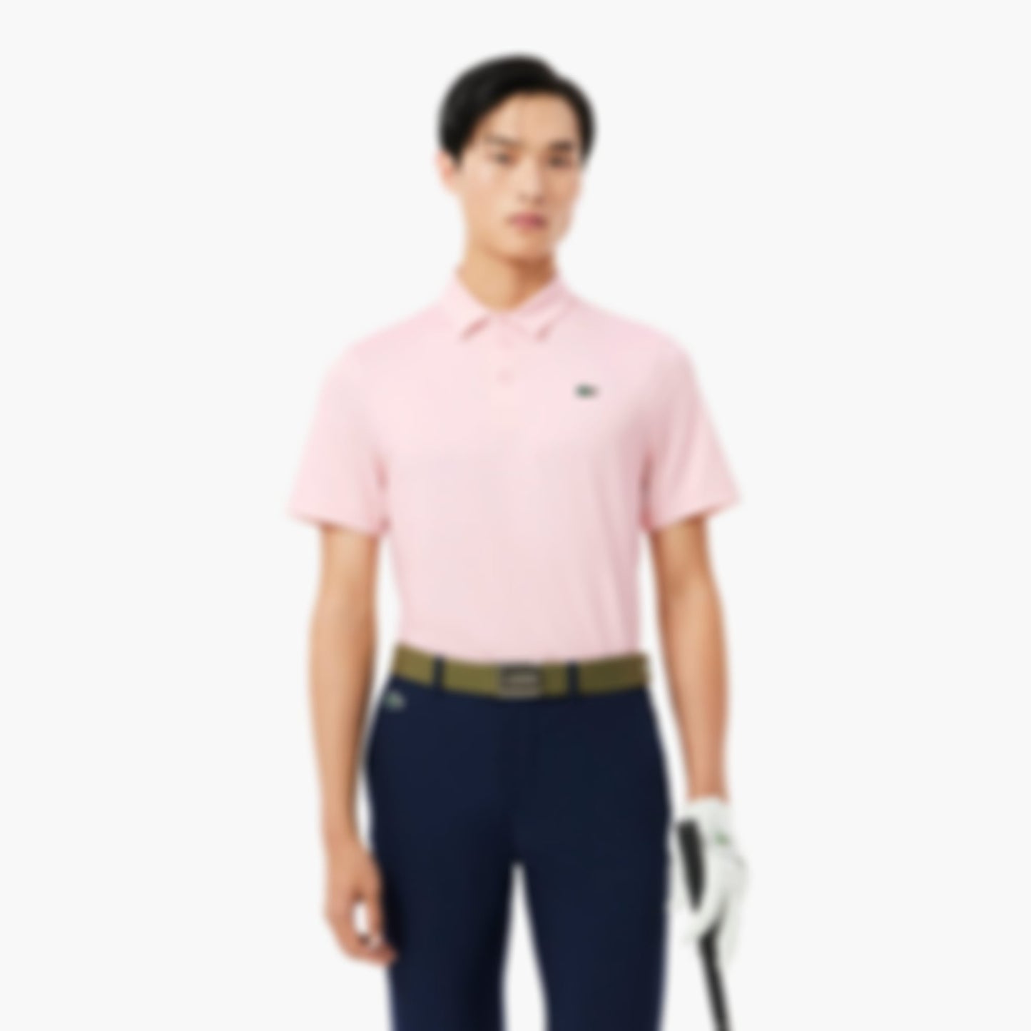 Regular Fit Printed Golf Polo - Light Pink / White