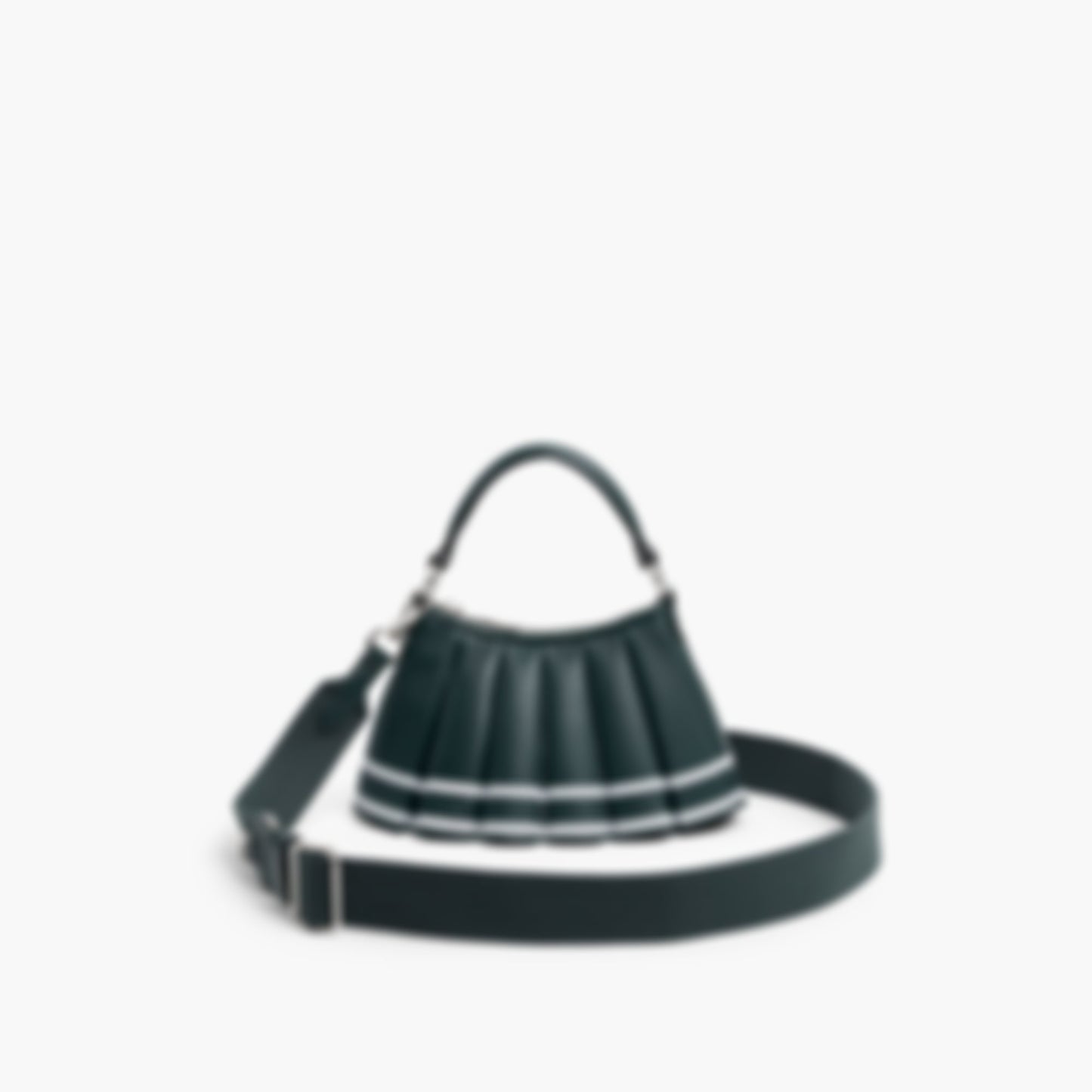 Runway Mini Lenglen Striped Leather Bag - WHITE VARECH