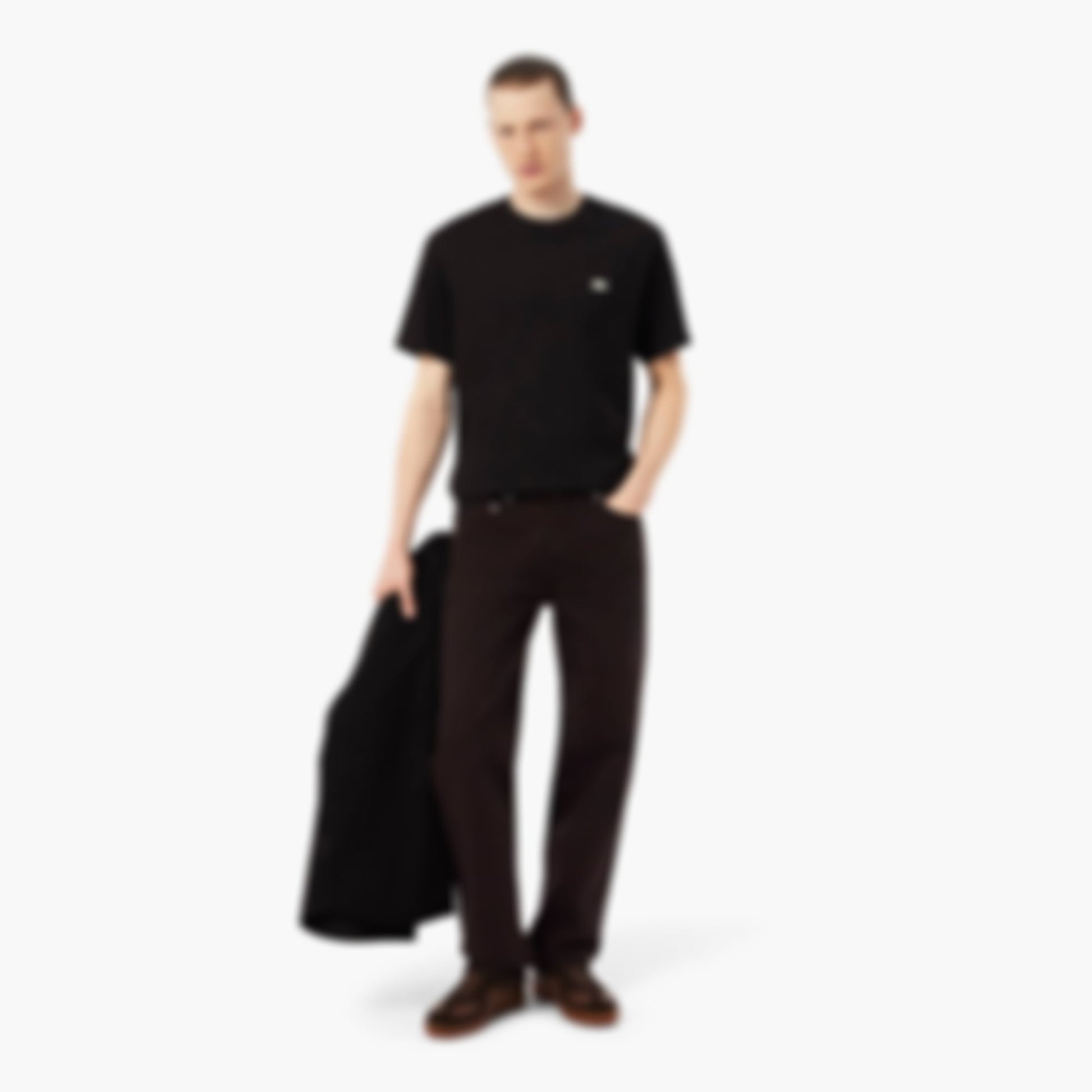 5 Pocket Straight Cut Denim Jeans - Brown