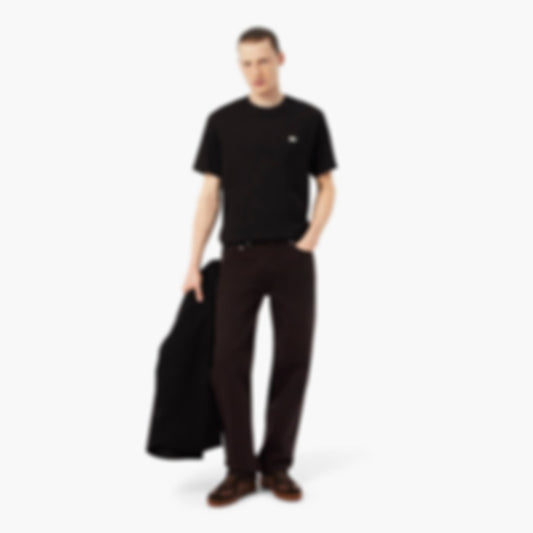 5 Pocket Straight Cut Denim Jeans - Brown