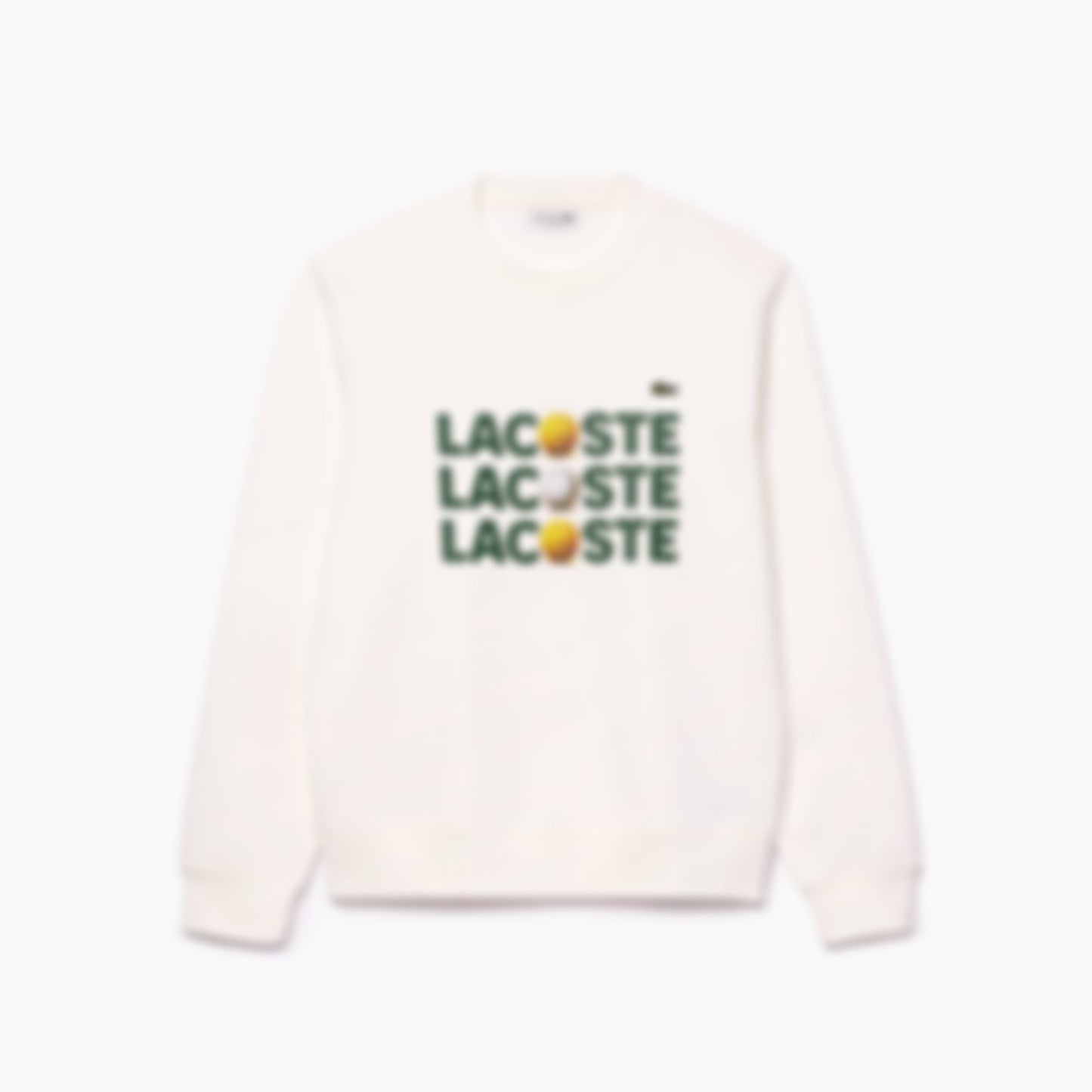 Men's Printed Fleece Sweatshirt - White