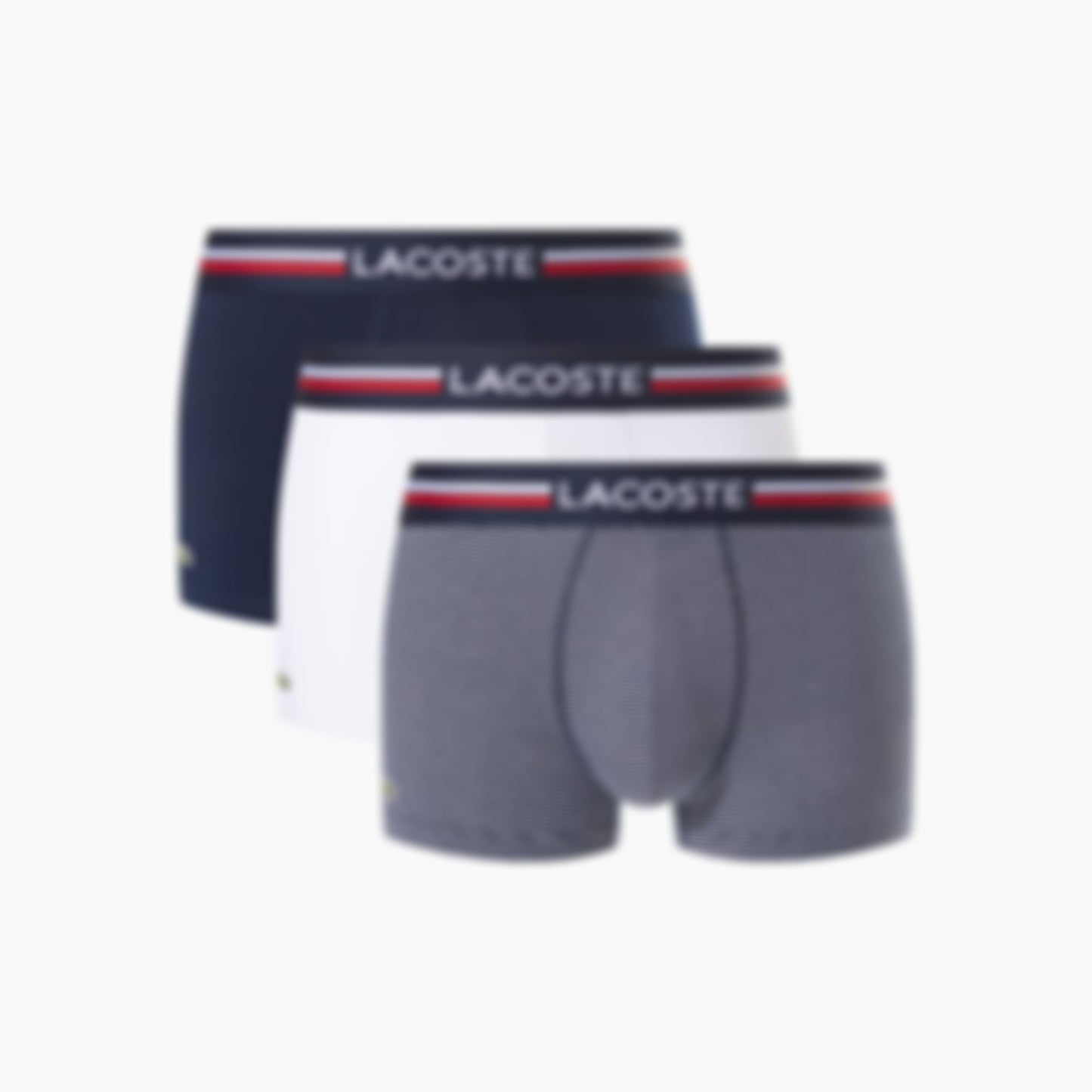 Men's 3-Pack Microfiber Trunks - Navy Blue / White