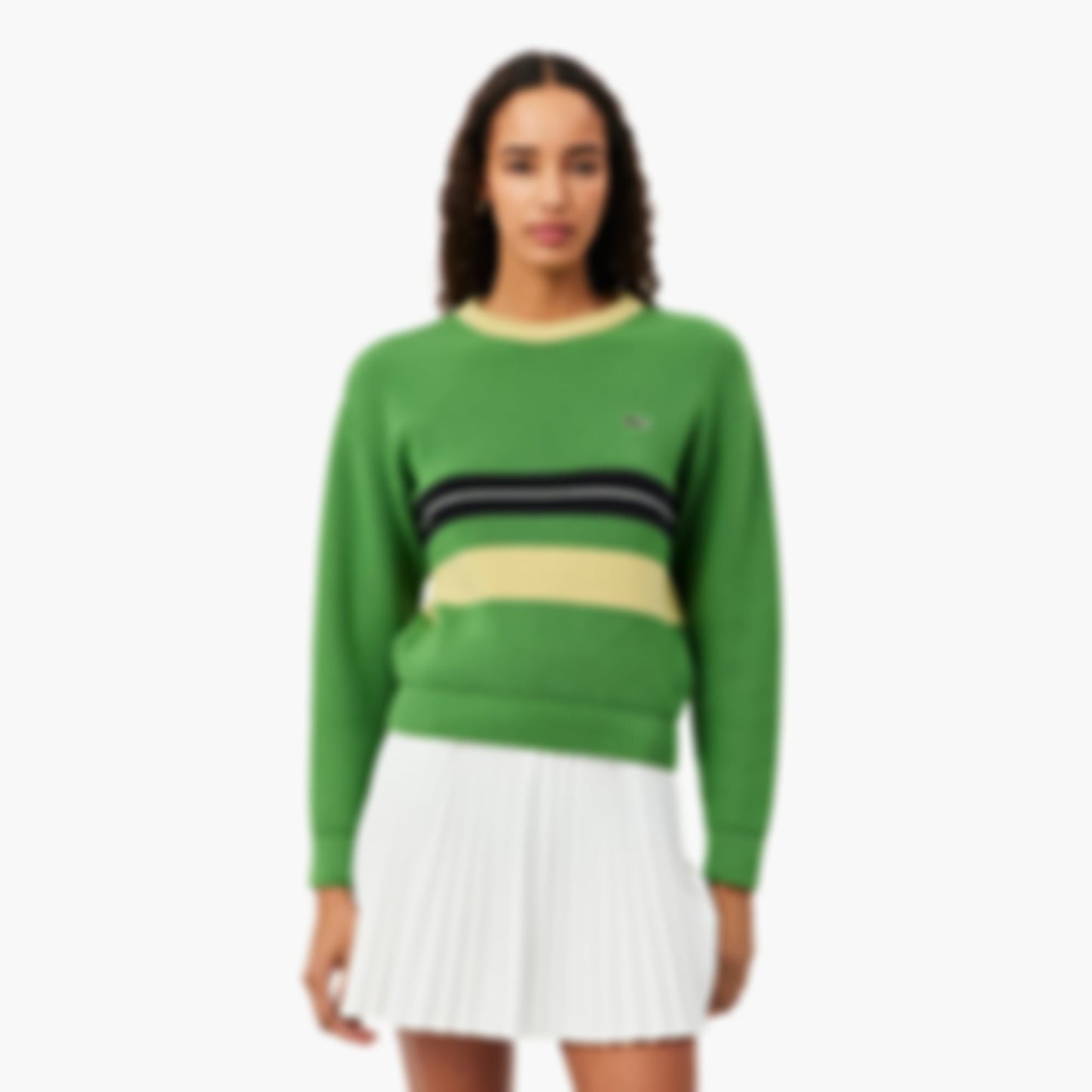 Made In France Cotton and Wool Blend - Vert / Jaune / Noir / Blanc