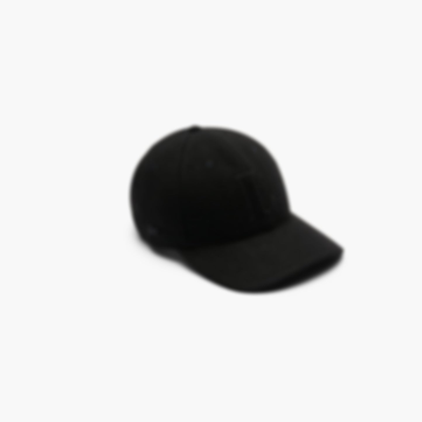 Unisex Wool Felt Baseball Cap - Black