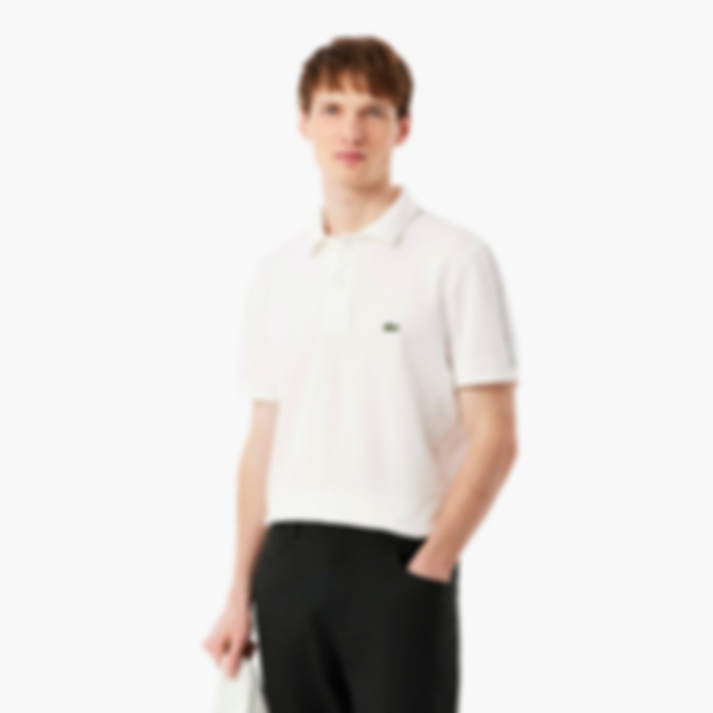 Regular Fit Logo Stripe Polo - White