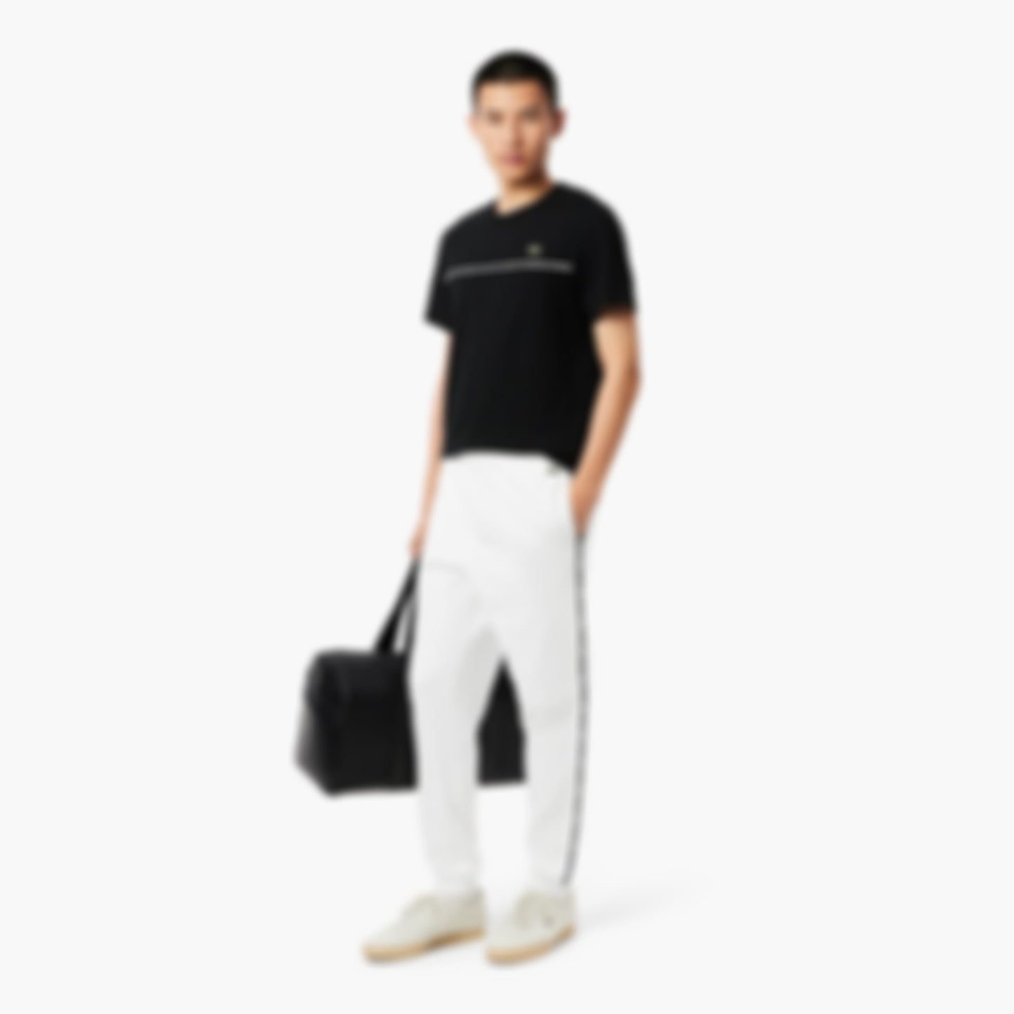 Men's Logo Trim Sweatpants - White