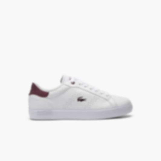 Women's Powercourt 2.0 Leather Sneakers - WHT/DK PURP