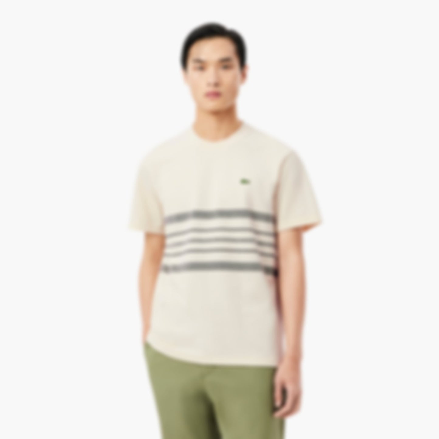 Made In France Striped Piqué T-Shirt - Cream