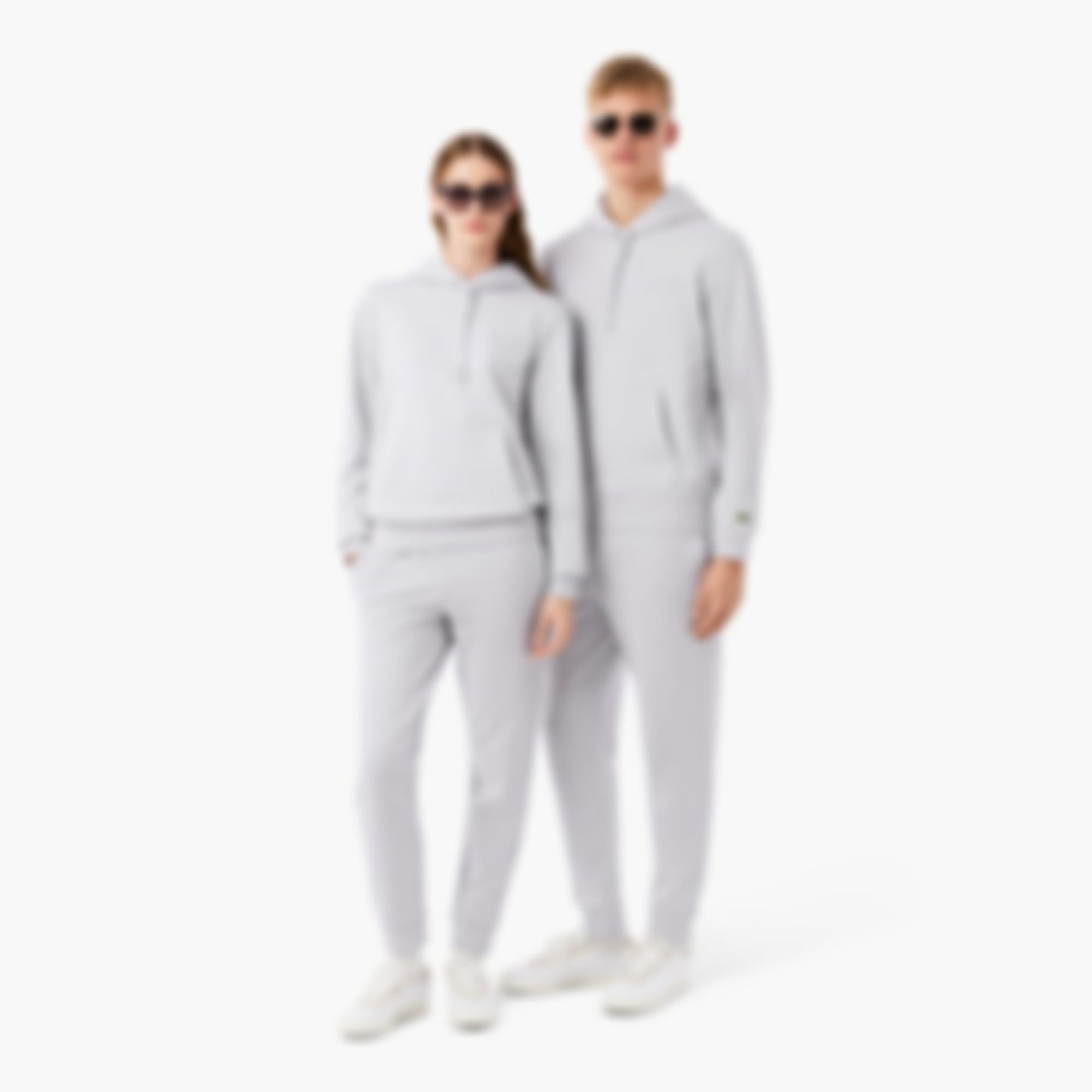Embossed Branding Sweatpants - Light Grey
