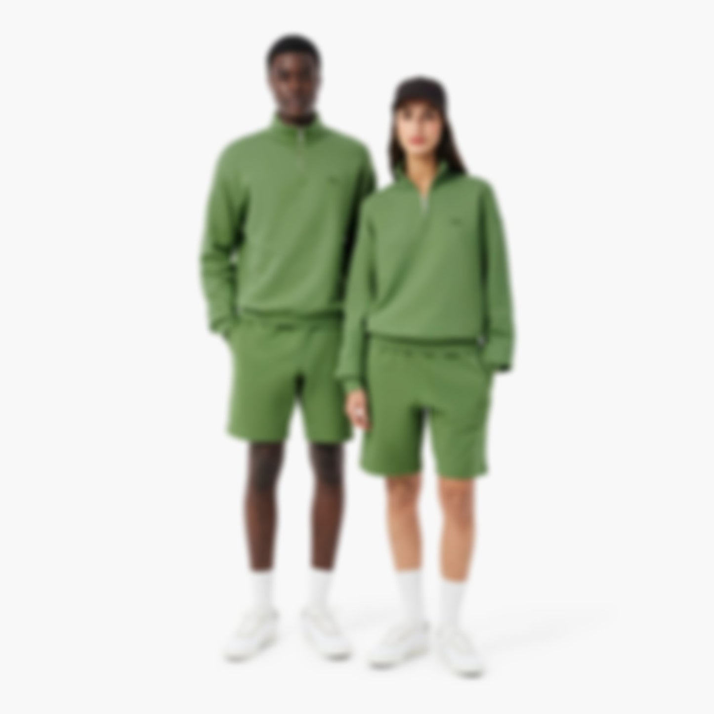 Regular Fit Fleece Shorts - Green