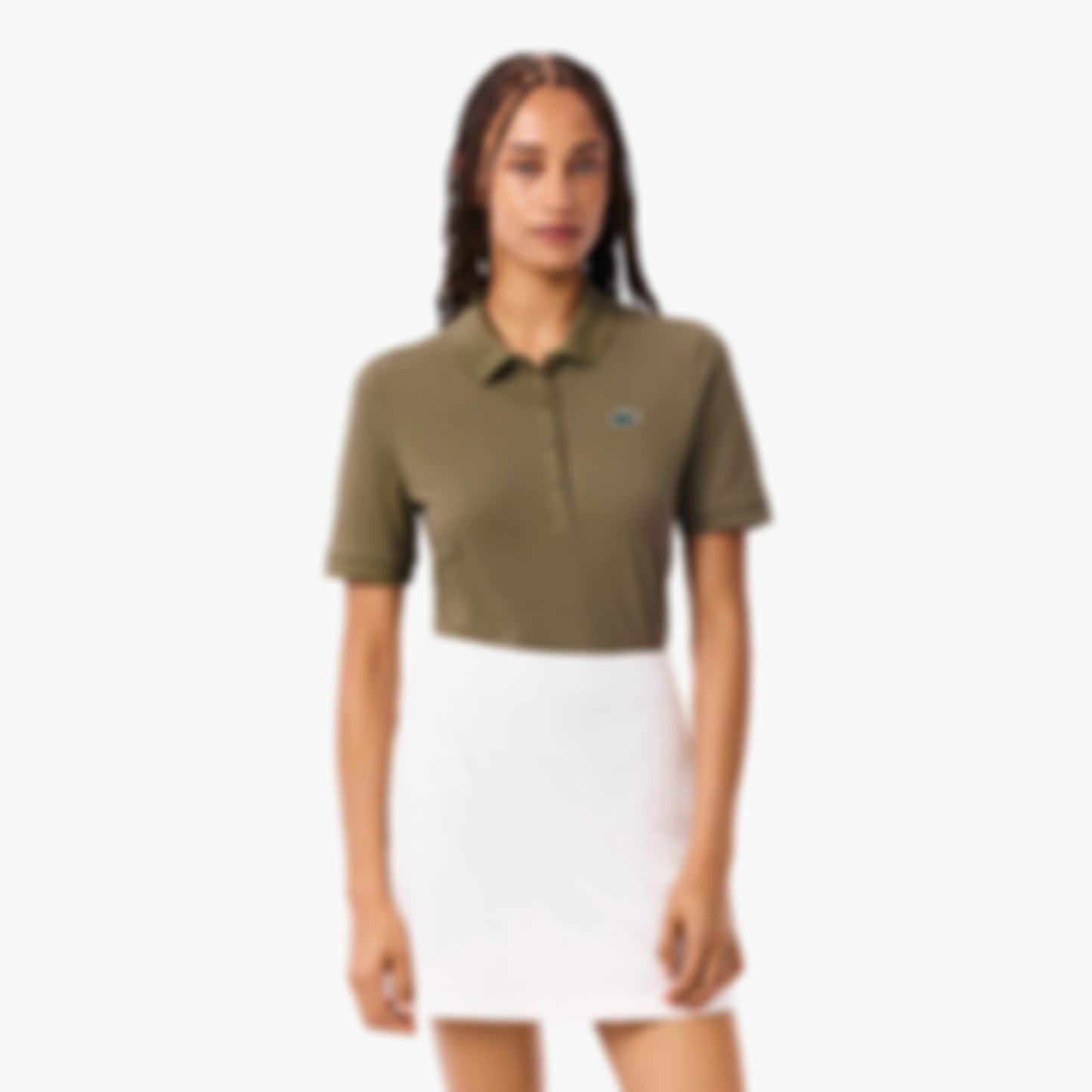 Women's Slim Fit Thermo-Regulating Golf Polo - Khaki Green