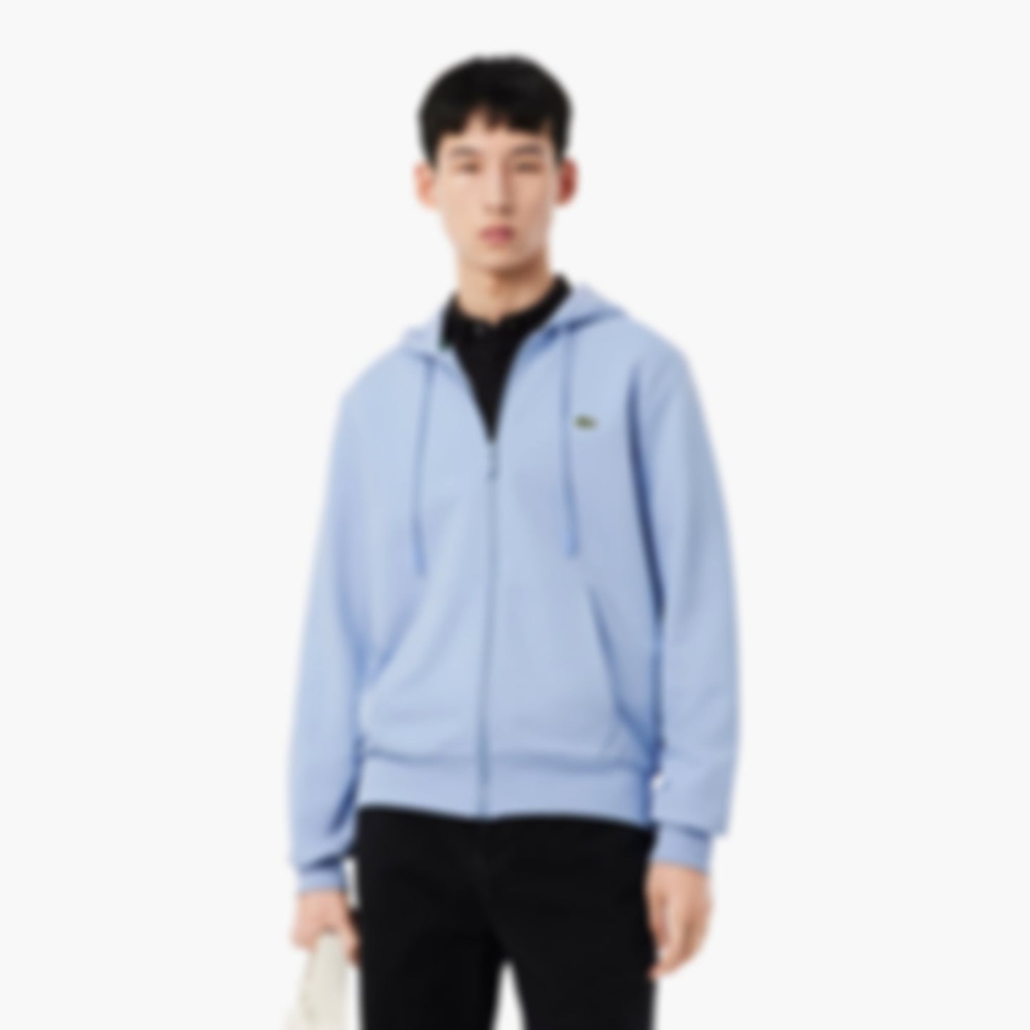 Men's Classic Fit Zip-Up Fleece Sweatshirt - Light Blue
