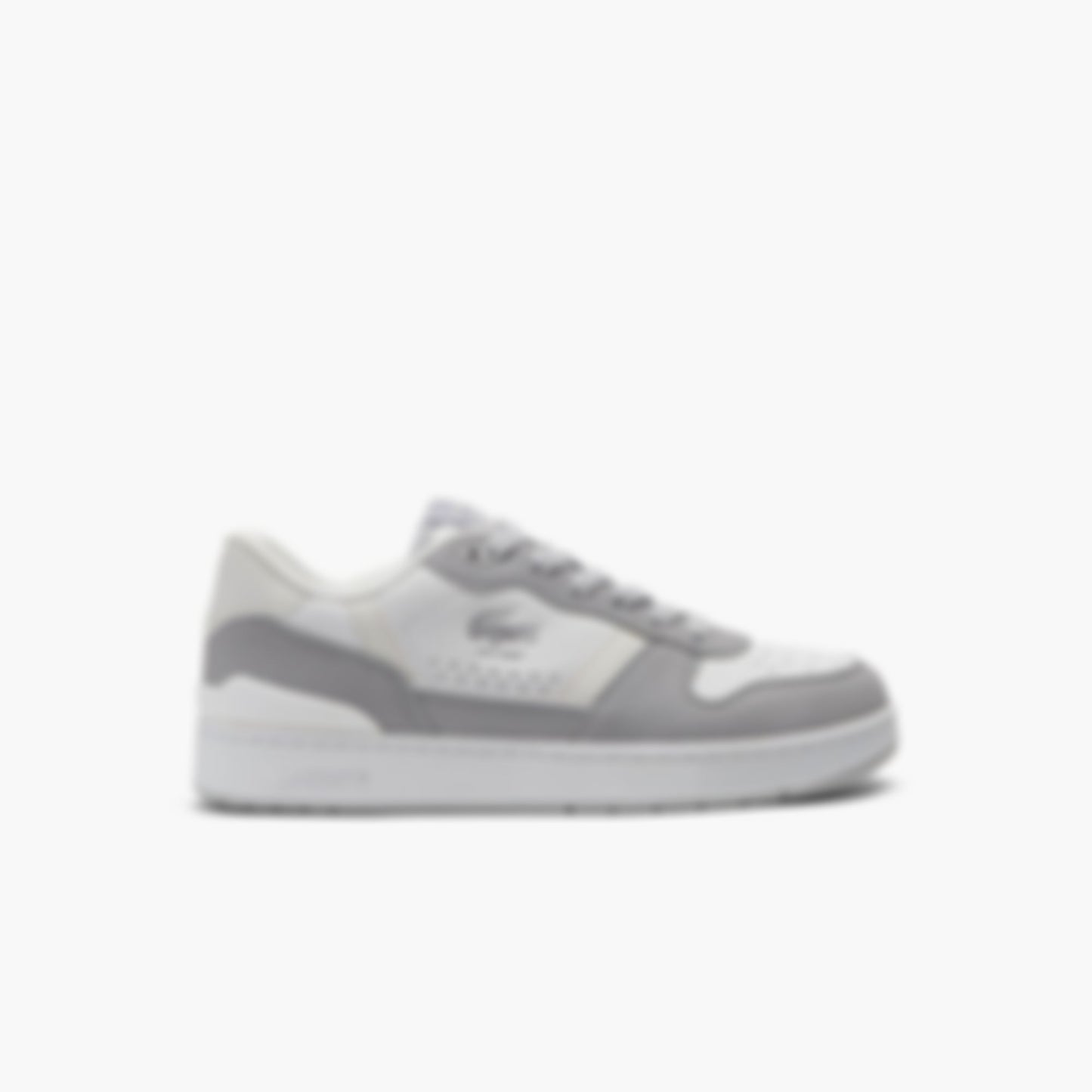 Women's T-Clip Set Leather Sneakers - White/Grey