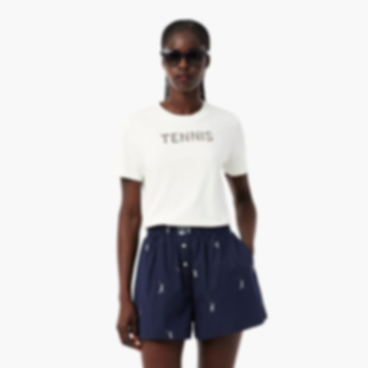 Tennis Embroidery T-Shirt - White