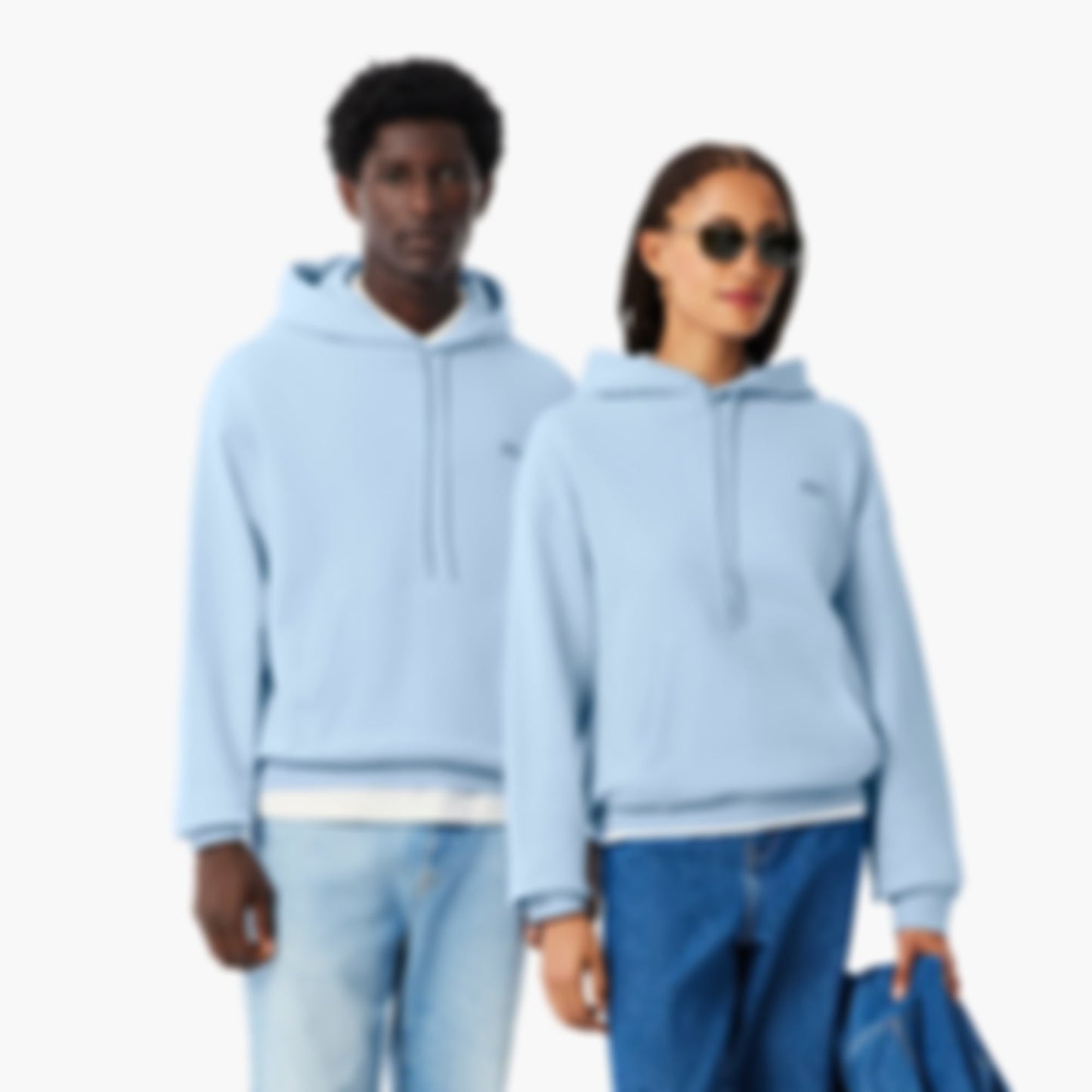 Unisex Heavy Fleece Hoodie - Pastel blue