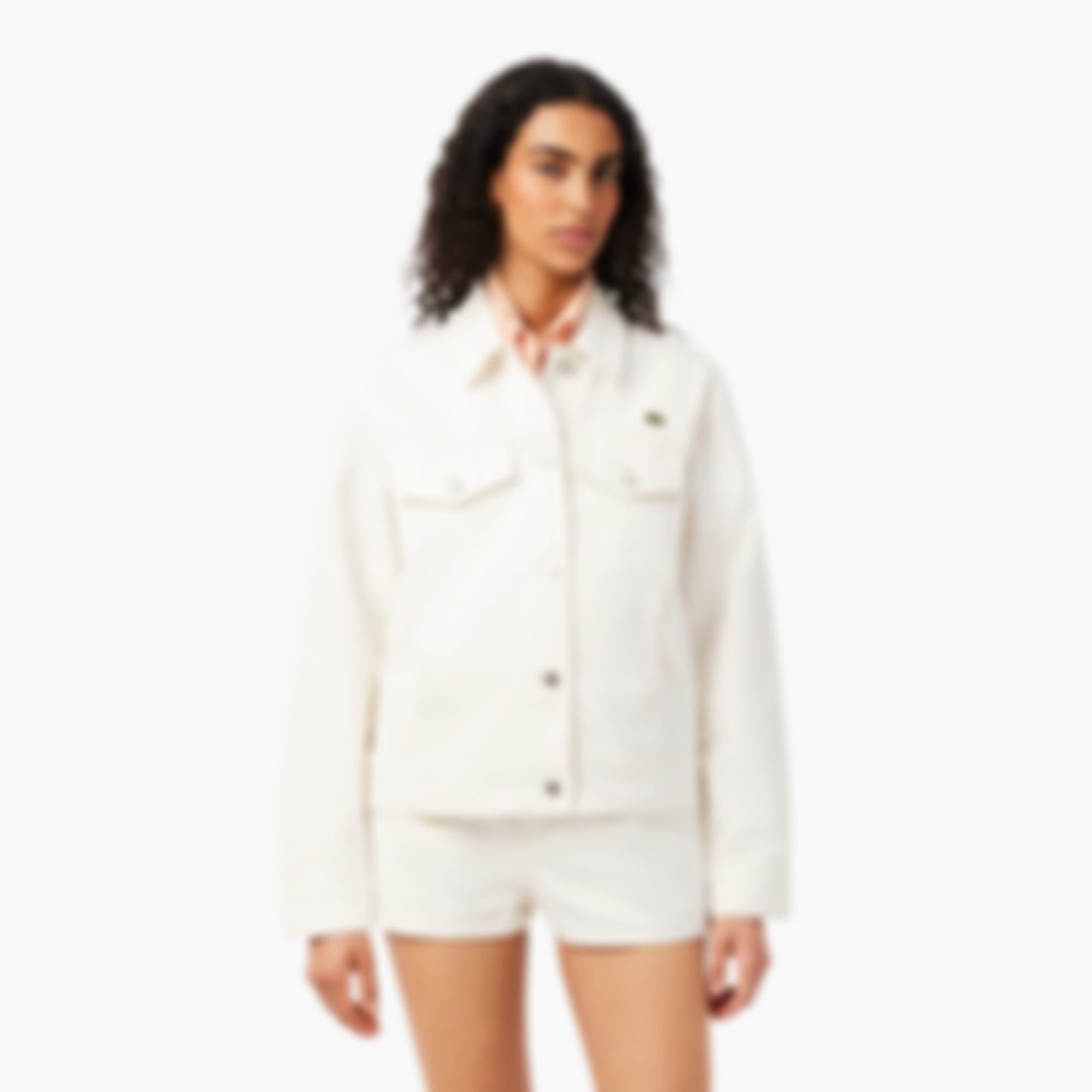 Cotton Denim Jacket - White