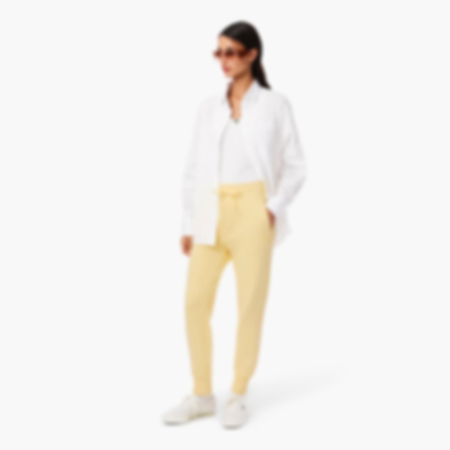 Women's Cotton Sweatpants - Yellow