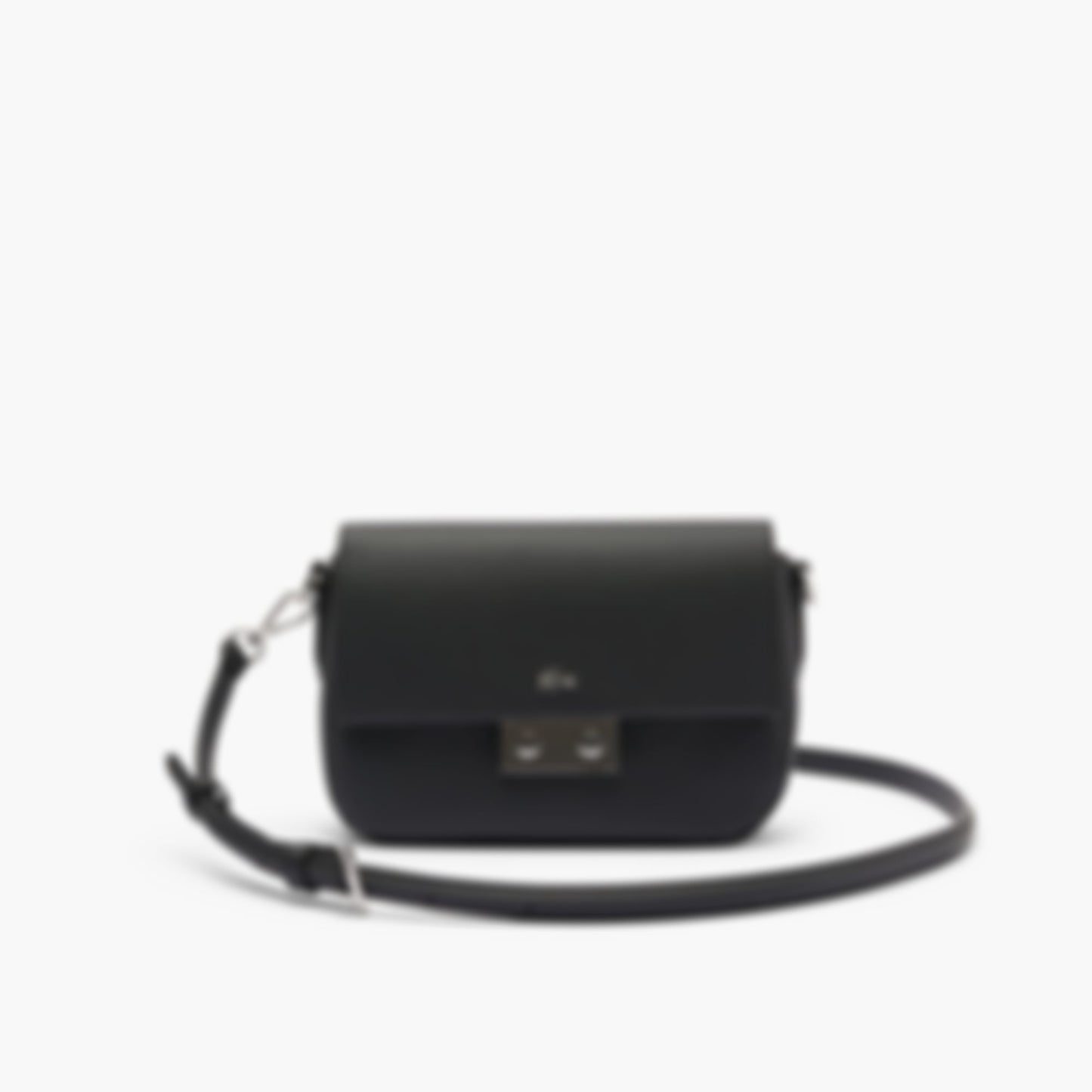 Flap Close Shoulder Bag - Black